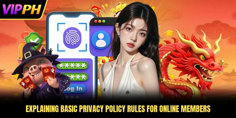 Explaining basic privacy policy rules for online members