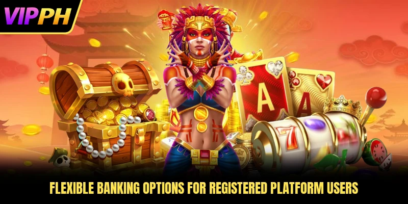 Flexible banking options for registered platform users