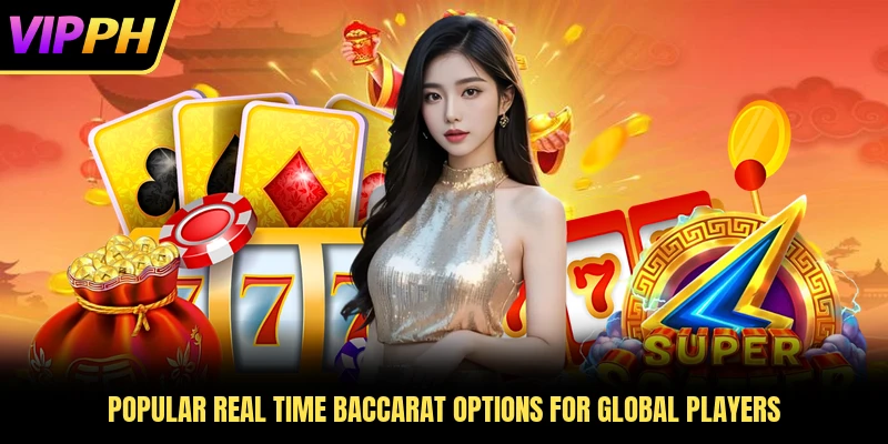 Popular real time baccarat options for global players