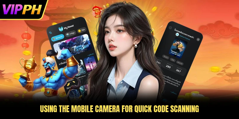 Using the mobile camera for quick code scanning